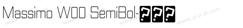 Massimo W00 SemiBol字体转换 Massimo W00 SemiBol字体转换